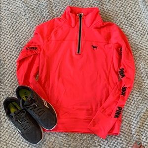 PINK Victoria Secret Quarter Zip Pullover Size S